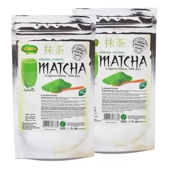 Té Verde Matcha Premium Adelgazante Japonés X2 Unilife 