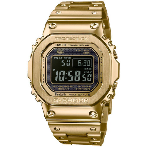 Reloj Casio G-shock Solar Gmwb5000gd9cr Original E-watch Color de la correa Dorado Color del bisel Dorado Color del fondo Negro