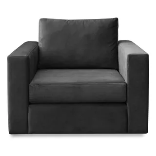 Sillon Sofa Cubo 1 Cuerpo Talampaya Chenille Premium