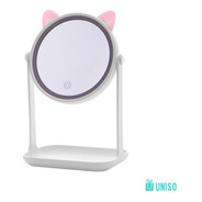 Espelho De Mesa Gato C/ Porta Objeto