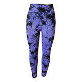 Calza Leggins Deportiva Tie Dye Push Up Cintura Alta Bambú