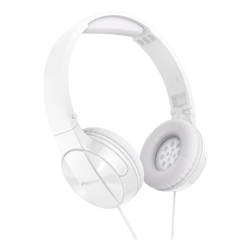 Auriculares Pioneer Over Ear Plegable Celulares Tablet 3.5 M Color Blanco