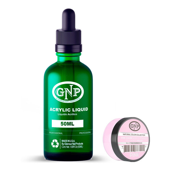 Cover Gnp Pink 7gr. + Líquido Acrílico Gnp 50ml