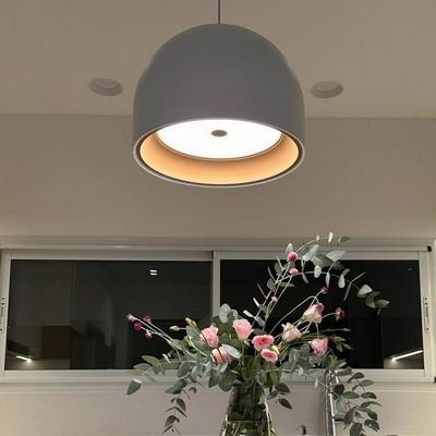 Colgante Gloch Blanco Moderno Apto Led E27 Alta Calidad Vk Blanco
