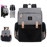 The Land Land Negro Con Gris Mochila De Maternidad L