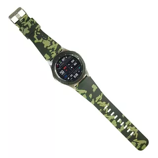 Pulseira 22mm Camuflada Militar P/ Galaxy Watch 3 45mm Verde