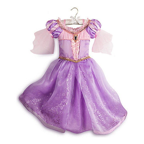 Disfraz Princesa Rapunzel Disney Store Importado Con Luz