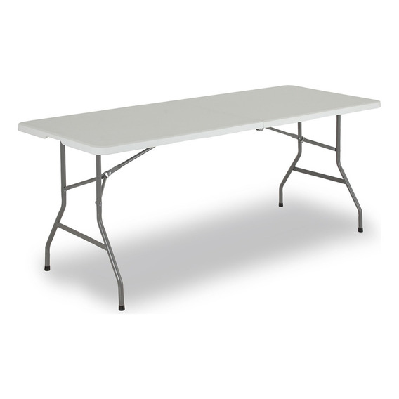 Genérica ITEM 52 mesa de exterior de acero/plástico color blanco