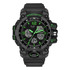 6030 mens black belt green face