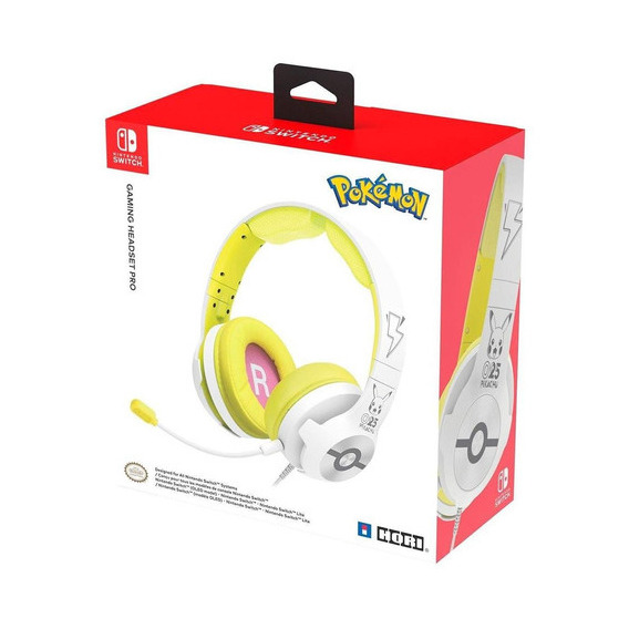 Audifono Gamer Pro Pokémon Pikachu 025 Pop Nintendo Switch Color Blanco