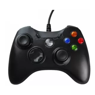 Joystick Estilo Xbox 360 Para Pc Control Cableado Calidad Color Negro
