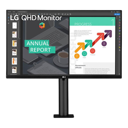 Monitor gamer LG 27QN880 led 27" negro 100V/240V