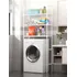Mueble Organizador Lavadora Estante Baño Logia 3 Niveles Color Blanco