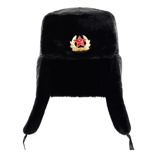 Gorro Ushanka Ruso Sovietico Con Insignia Urss Piloto