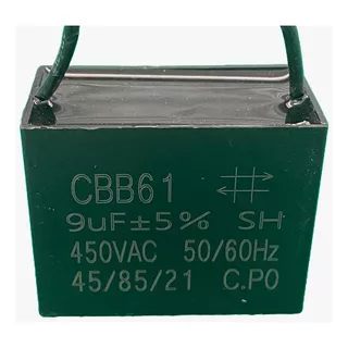 3x Capacitor Partida 9uf/450v Fio 48x26x38mm Cbb61