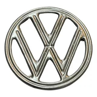 Emblema Vw Do Capô Do Fusca, Peça De Aluminio Fundido Cromo