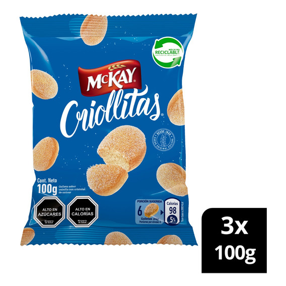 Galleta Mckay® Criollitas 100g Pack X3