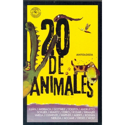 20 De Animales: A Partir De 10 Años, De Aa.vv. Es Varios. Serie N/a, Vol. Volumen Unico. Editorial Sudamericana, Tapa Blanda, Edición 4ª En Español, 2005