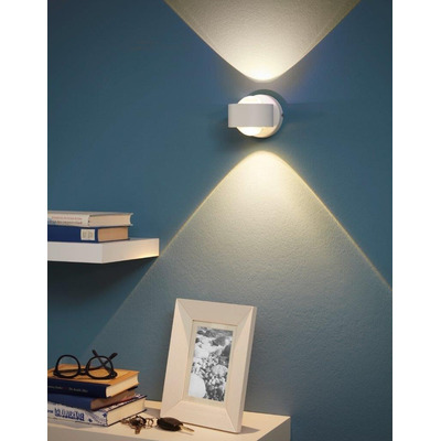 Aplique Pared Ono Led 1 Luz Blanco Aluminio  Eglo