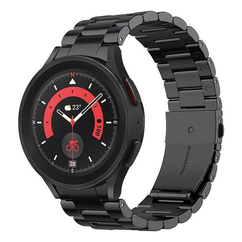 Correa Metálica Para Samsung Galaxy Watch 5/5 Pro, 45 Mm, 44 Color Black/galaxy Watch 4 44mm