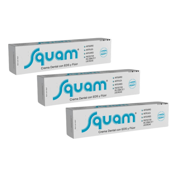 Combo X3 Squam Crema Dental 80gr