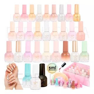 Kit 30 Esmalte Semipermanente City Girl Uv Led 5ml Colores