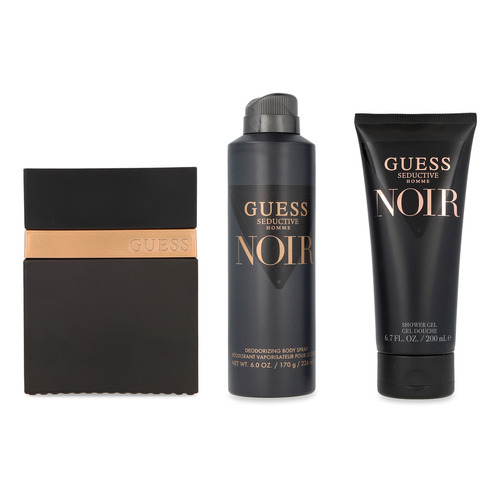 Set Guess Seductive Homme Noir 3 Pzs Género Hombre