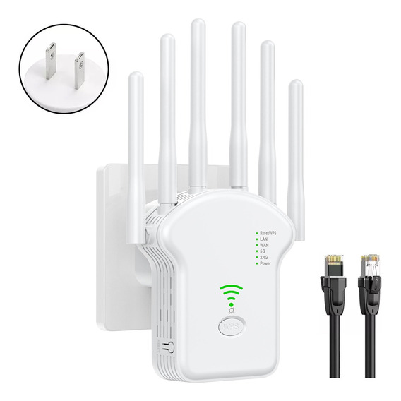 Rrepetidor Wifi 5g Amplificador Señal 1200mbps 110/230v Wps