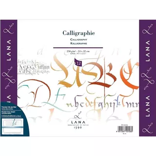 Bloco Lana Calligraphie Hahnemuhle 250g/m2 24x32cm 12 Folhas