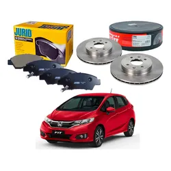  Kit Disco Pastilha Freio Dianteiro Fit 1.5 2018 A 2020