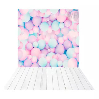 Fundo Fotográfico Balões Candy Em Tecido 1,5x2,2 - Fft-26