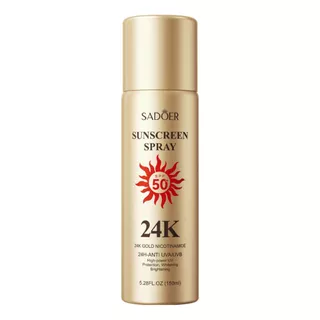 Bloqueador Solar Spary 24k Blanqueador Fps50+ Sadoer 150ml