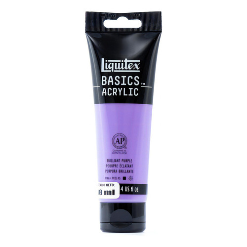 Pintura Acrílico Liquitex Basics 118ml Color Púrpura Brillante