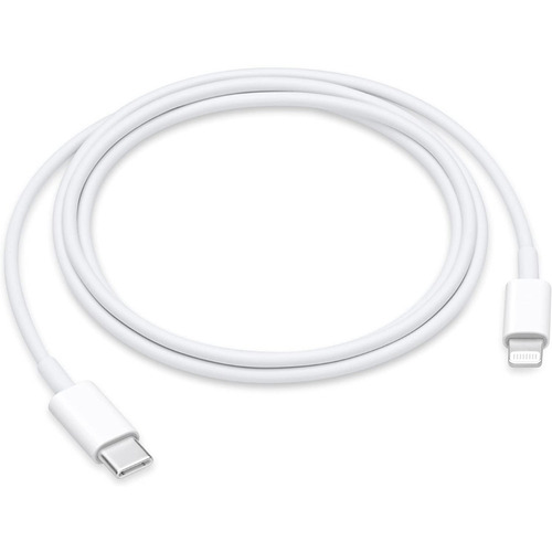 Apple Cable usb-c 2.0 Blanco con entrada USB Tipo C salida Lightning
