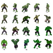 100 Tags, Topper, Apliques Festa Herois - Hulk