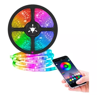 Tira Luces Led Bluetooth 2m Control App Usb Impermeable Rgb