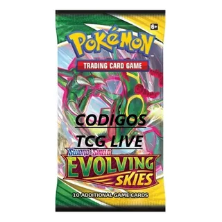 100 Códigos Sobres Cielos Evolutivos Online Pokémon Tcg Live