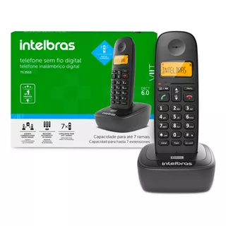 Telefone Sem Fio Digital Intelbras Ts 2510 Com Identificador