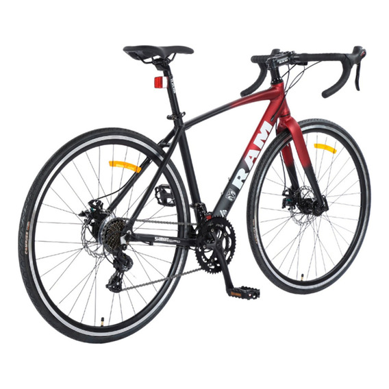 Bicicleta De Ruta Ram Road R700 14 Velocidades Gravel Bike Color Guinda Tamaño del cuadro L