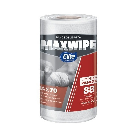 Paño De Limpieza Elite Professional Maxwipe 70 Reutiliza 88u Color Blanco