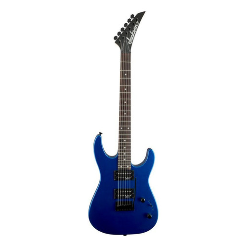 Guitarra eléctrica Jackson JS Series JS12 dinky de álamo metallic blue brillante con diapasón de amaranto