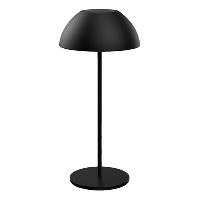 Lampara Velador De Mesa Bell Negro Inalámbrico Led Dimer Mc