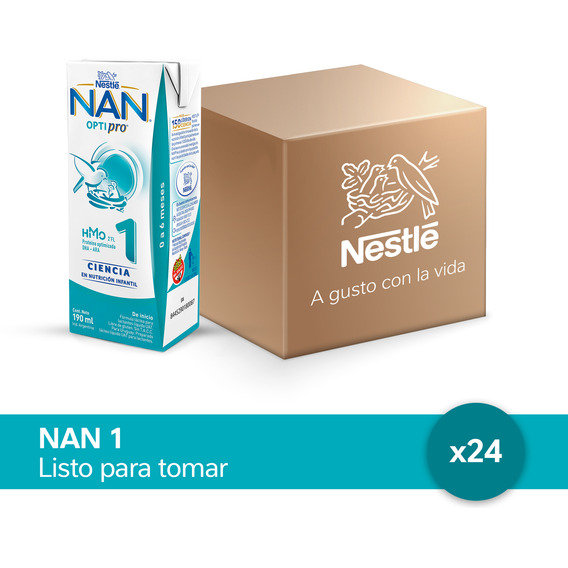 Nan Optipro 1 X 24u Leche Infantil Listo Para Tomar X 190ml