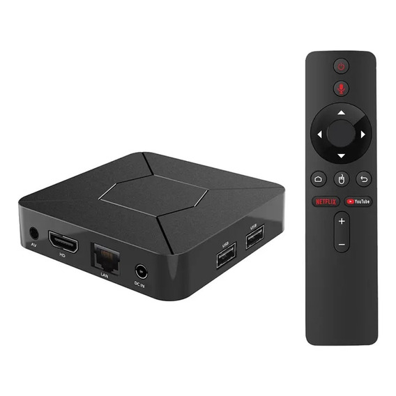 Q5 Tvbox 4k Android 10 Os Control De Voz 2gb+8gb Color Negro