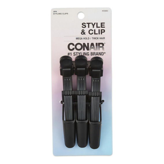 Clips X 3 Unidades Mega Hold Scunci Color Negro