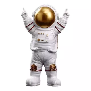 Astronauta Figura Decorativa Resina 10x25