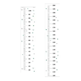 Régua De Crescimento Simples Dotes Verde