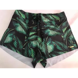 Bermuda Surf Feminina Shorts Surf Pena Tecido Flexível 