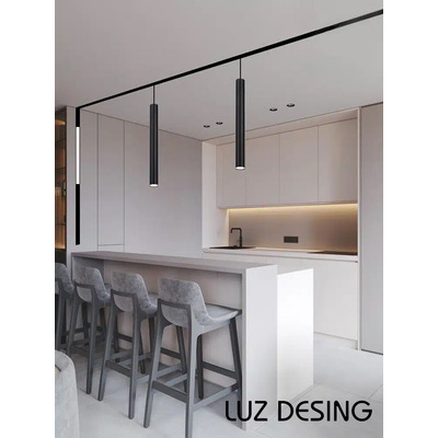 Spot Movil Para Riel Vk-magnetic Vk-mr Dim Tuya Smart 12w Vk Negro