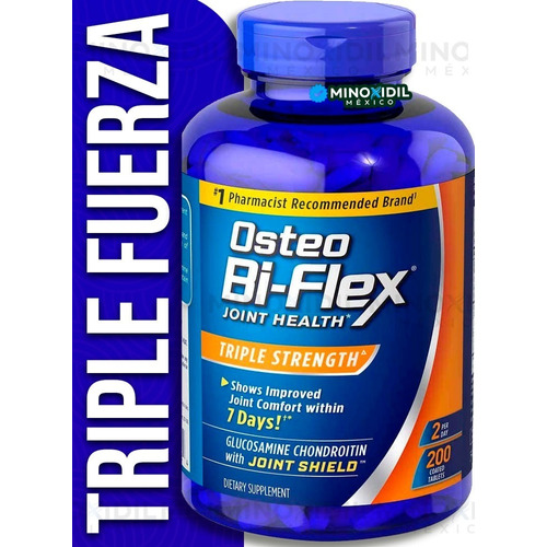 Osteo Bi-flex (200 Tabletas) Triple Fuerza Articulaciones